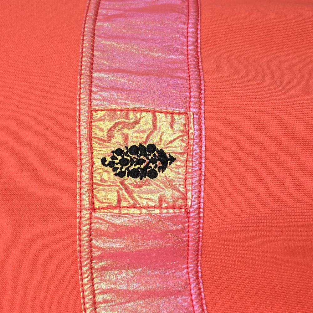 Free‎ People Oversized Away We Go Half Zip Pullover in Pink Hibiscus Size XL NWT - Picture 11 of 14